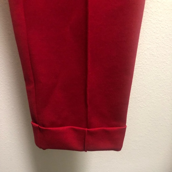 Narrow Fit Red Work Pants/Slacks - Picture 5 of 6